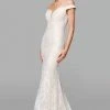 Clarisse - 600109 Lace Deep Off-Shoulder Mermaid Dress