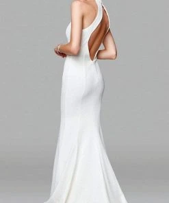 Clarisse - 600137 Sleeveless High Halter Mermaid Dress