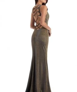 Clarisse - 8071 Halter Neck Trumpet Dress 5 Clarisse - 8071 Halter Neck Trumpet Dress