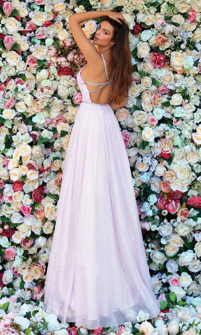 Clarisse - 810260 Glittery Magical A-Line Gown 4 Clarisse - 810260 Glittery Magical A-Line Gown