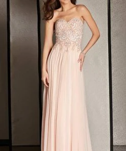 Clarisse - M6229 Embellished Sweetheart Column Dress