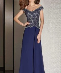 Clarisse - M6254 Off -Shoulder Floral Lace Gown