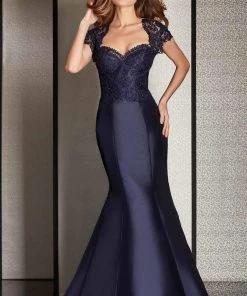 Clarisse - M6256 Lace Queen Anne Mermaid Dress