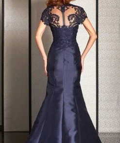 Clarisse - M6256 Lace Queen Anne Mermaid Dress