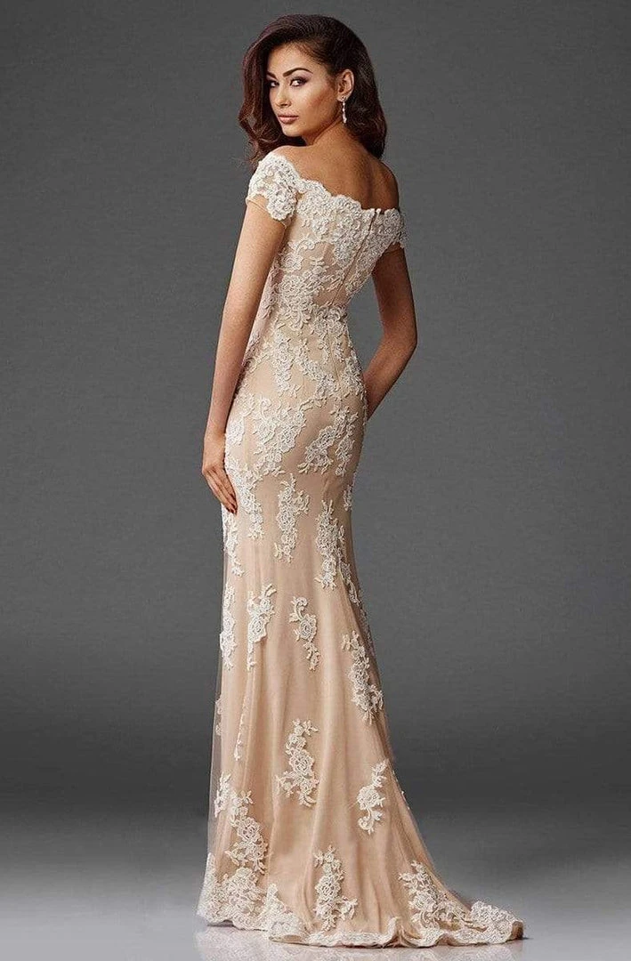 Clarisse - M6417 Romantic Lace Bateau Evening Gown 4 Clarisse - M6417 Romantic Lace Bateau Evening Gown