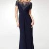Clarisse - M6532 Illusion Neckline Gleaming Embellished Gown