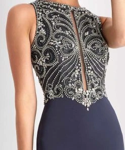 Clarisse - S3075 Embellished Jewel Column Dress 6 Clarisse - S3075 Embellished Jewel Column Dress