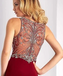 Clarisse - S3075 Embellished Jewel Column Dress 7 Clarisse - S3075 Embellished Jewel Column Dress