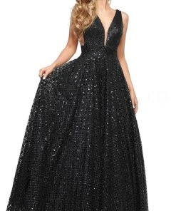 Colors Dress 2170 - Glitter Sequin A-Line Prom Dress 12 Colors Dress 2170 - Glitter Sequin A-Line Prom Dress