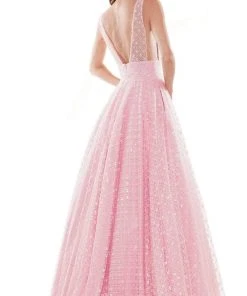 Colors Dress 2170 - Glitter Sequin A-Line Prom Dress