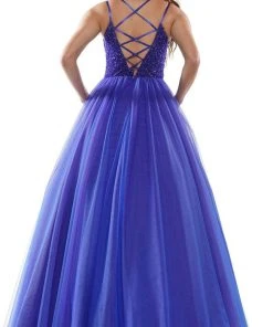 Colors Dress - 2382 Beaded Plunging Sweetheart Ballgown 9 Colors Dress - 2382 Beaded Plunging Sweetheart Ballgown