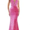 Colors Dress - 2459 Sequin Plunging Sweetheart Mermaid Dress