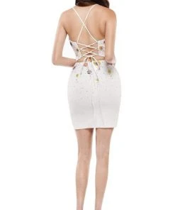 Colors Dress - 2521 Scoop Neck Short Dress 13 Colors Dress - 2521 Scoop Neck Short Dress