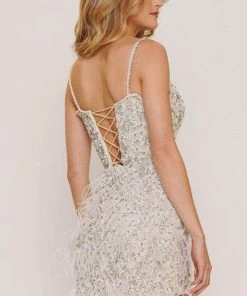 Colors Dress 2782 - Fringed Skirt Cocktail Dress 7 Colors Dress 2782 - Fringed Skirt Cocktail Dress