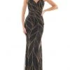 Colors Dress - K118 Patterned Beautiful Sheath Gown