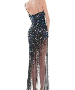 Colors Dress K121 - Fully Sequined Sweetheart Long Gown