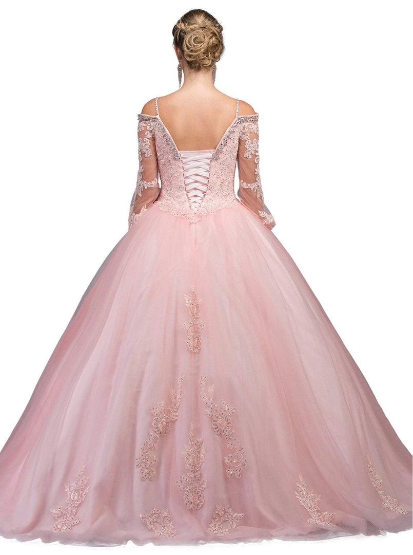 Dancing Queen - 1266 Embellished Lace Fantasy Ballgown 6 Dancing Queen - 1266 Embellished Lace Fantasy Ballgown