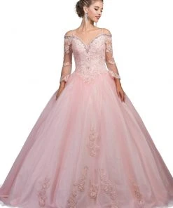 Dancing Queen - 1266 Embellished Lace Fantasy Ballgown 8 Dancing Queen - 1266 Embellished Lace Fantasy Ballgown