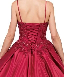Dancing Queen - 1339 Beaded Floral Appliqued Sleek Ballgown 10 Dancing Queen - 1339 Beaded Floral Appliqued Sleek Ballgown