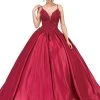 Dancing Queen - 1339 Beaded Floral Appliqued Sleek Ballgown 1 Dancing Queen - 1339 Beaded Floral Appliqued Sleek Ballgown