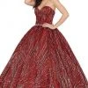 Dancing Queen - 1453 Embellished Strapless Sweetheart Ballgown