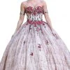 Dancing Queen - 1475 Beaded Floral Off-Shoulder Quinceanera Dress