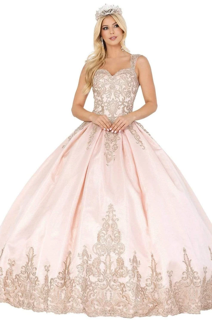 Dancing Queen - 1487 Embroidered Sweetheart Quinceanera Dress 3 Dancing Queen - 1487 Embroidered Sweetheart Quinceanera Dress