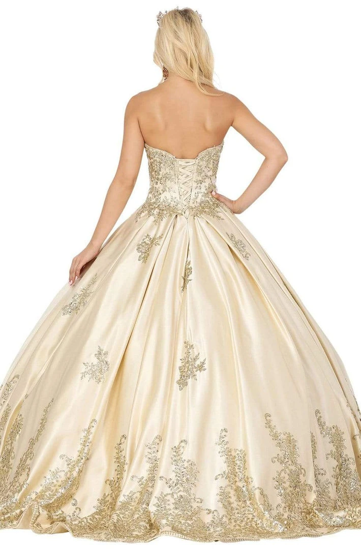 Dancing Queen - 1516 Strapless Embellished Sweetheart Ballgown 5 Dancing Queen - 1516 Strapless Embellished Sweetheart Ballgown