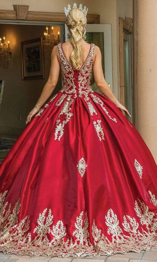 Dancing Queen - 1551 Beaded Lace Applique Embellished Ballgown 4 Dancing Queen - 1551 Beaded Lace Applique Embellished Ballgown