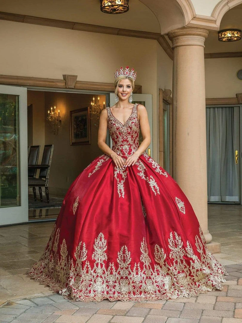 Dancing Queen - 1551 Beaded Lace Applique Embellished Ballgown 5 Dancing Queen - 1551 Beaded Lace Applique Embellished Ballgown