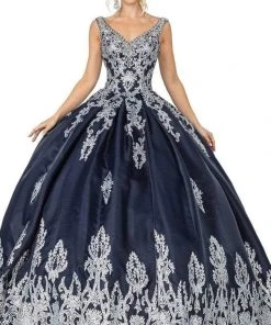 Dancing Queen - 1551 Beaded Lace Applique Embellished Ballgown 9 Dancing Queen - 1551 Beaded Lace Applique Embellished Ballgown