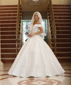 Dancing Queen - 158 Embellished Off-Shoulder Ballgown