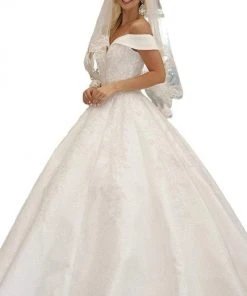 Dancing Queen - 158 Embellished Off-Shoulder Ballgown