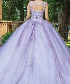 Dancing Queen - 1597 Beaded Floral Lace Applique Tulle Ballgown 11 Dancing Queen - 1597 Beaded Floral Lace Applique Tulle Ballgown