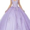 Dancing Queen - 1597 Beaded Floral Lace Applique Tulle Ballgown