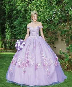 Dancing Queen - 1598 Floral Accented Ballgown 7 Dancing Queen - 1598 Floral Accented Ballgown