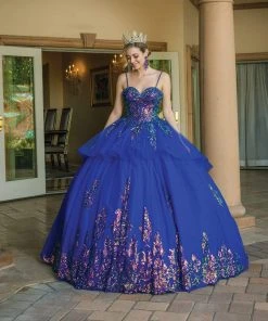 Dancing Queen - 1601 Sequin Ornate Peplum Ballgown 7 Dancing Queen - 1601 Sequin Ornate Peplum Ballgown