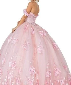 Dancing Queen - 1613 Floral Adorned Ballgown 6 Dancing Queen - 1613 Floral Adorned Ballgown