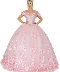 Dancing Queen - 1613 Floral Adorned Ballgown 7 Dancing Queen - 1613 Floral Adorned Ballgown