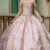 Dancing Queen - 1617 Off Shoulder Glittered Ballgown 1 Dancing Queen - 1617 Off Shoulder Glittered Ballgown