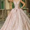 Dancing Queen - 1624 Sequin Showered Shiny Ballgown