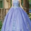 Dancing Queen - 1630 Halter Neck Sequined Tulle Gown