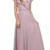 Dancing Queen - 2072 Butterfly Sleeve Wrap Evening Gown 1 Dancing Queen - 2072 Butterfly Sleeve Wrap Evening Gown