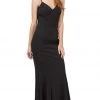 Dancing Queen - 2264 Sleeveless Sleek V-neck Sheath Prom Dress 1 Dancing Queen - 2264 Sleeveless Sleek V-neck Sheath Prom Dress