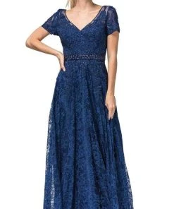 Dancing Queen 2769A - Short Sleeve A-Line Dress