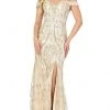 Dancing Queen - 2902 Embellished Off-Shoulder Trumpet Dress 2 Dancing Queen - 2902 Embellished Off-Shoulder Trumpet Dress