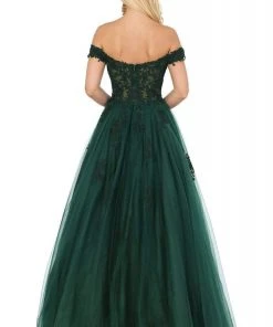 Dancing Queen - 2939 Embroidery Appliqued Off Shoulder Long Gown 8 Dancing Queen - 2939 Embroidery Appliqued Off Shoulder Long Gown