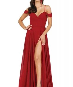 Dancing Queen - 2961 Lace Back Cold Shoulder A-Line Prom Dress 12 Dancing Queen - 2961 Lace Back Cold Shoulder A-Line Prom Dress