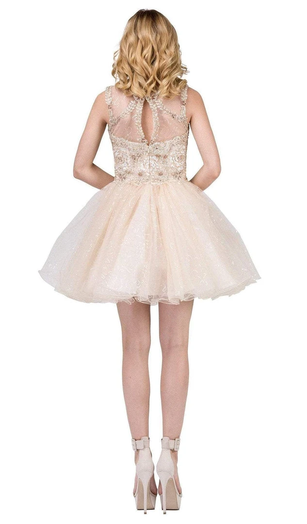Dancing Queen - 3023 Embellished Scoop A-line Homecoming Dress 5 Dancing Queen - 3023 Embellished Scoop A-line Homecoming Dress
