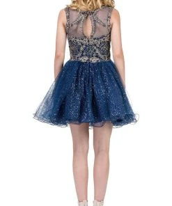 Dancing Queen - 3023 Embellished Scoop A-line Homecoming Dress 15 Dancing Queen - 3023 Embellished Scoop A-line Homecoming Dress